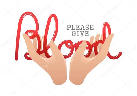 Please Give Blood Concept Stock Vector Image By ©vectorfusionart 75812417