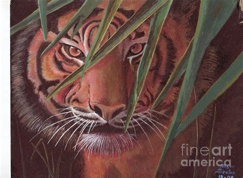 Tiger In The Jungle Painting By Roger Sexton