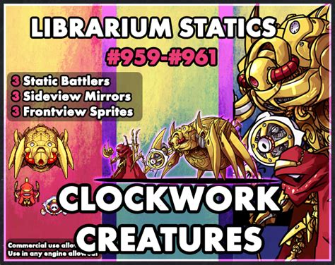Librarium Statics Clockwork Creatures Ækashics Librarium