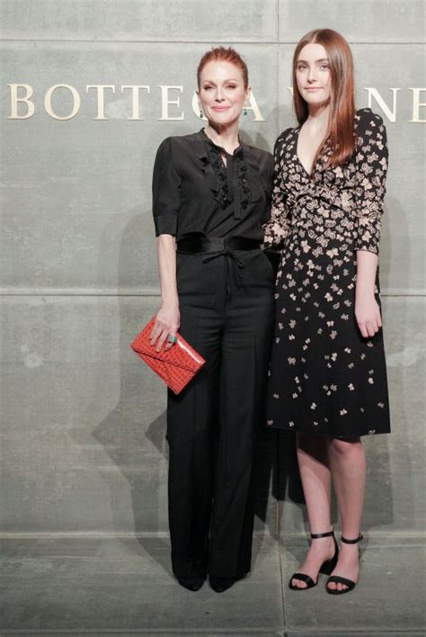 Julianne Moore And Her Daughter Liv Freundlich At Bottega Veneta Show