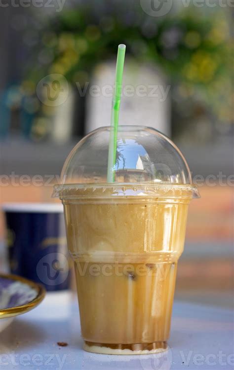 Iced Coffee Frappe In Plastic Cup 2493982 Stock Photo At Vecteezy