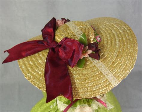 Spring Splendor Embellished Straw Hat For Ag By Idreamofjeannemarie