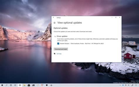 Windows 10 20h1 Adds ‘optional Updates Settings Pureinfotech
