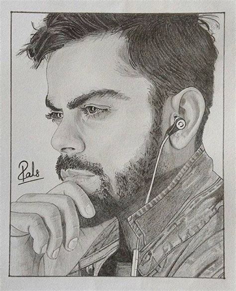 38 Easy Pencil Sketch Virat Kohli Drawing Mansourszon