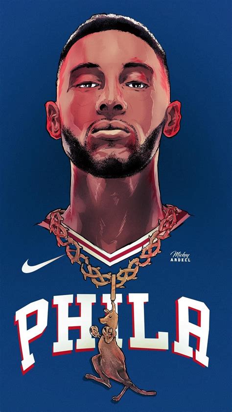 Philadelphia sixers small forward ben simmons. Ben Simmons Wallpaper | Nba basketball art, Nba art, Nba ...