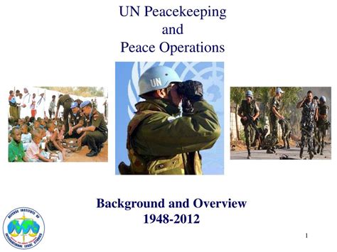 Ppt Un Peacekeeping And Peace Operations Powerpoint Presentation