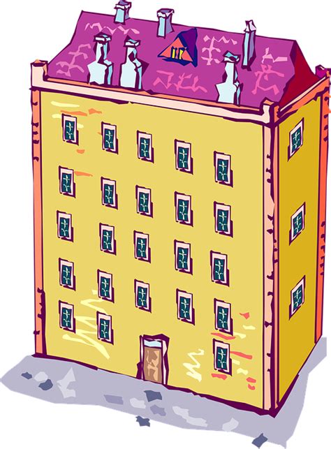 Free Vector Graphic Apartment Building Home Living Free Image On