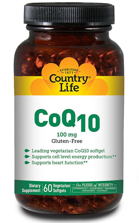 Buy Coq10 100 Mg 60 Vegan Sgels Country Life Online Uk Delivery