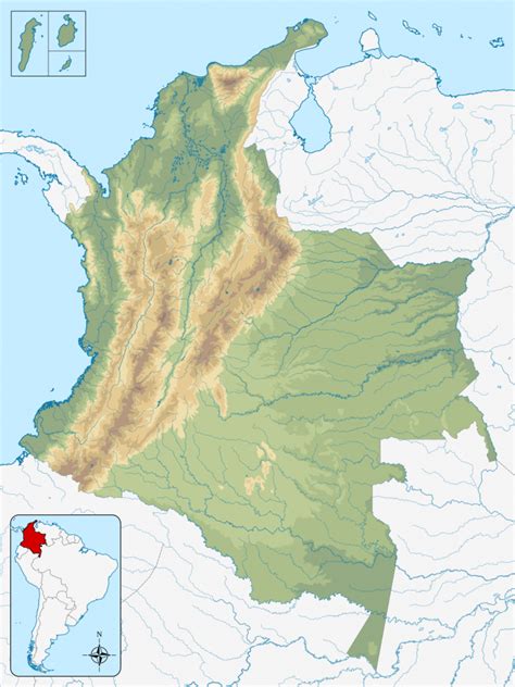 Mapamundi Colombia Mapa De Colombia Físico Y Político
