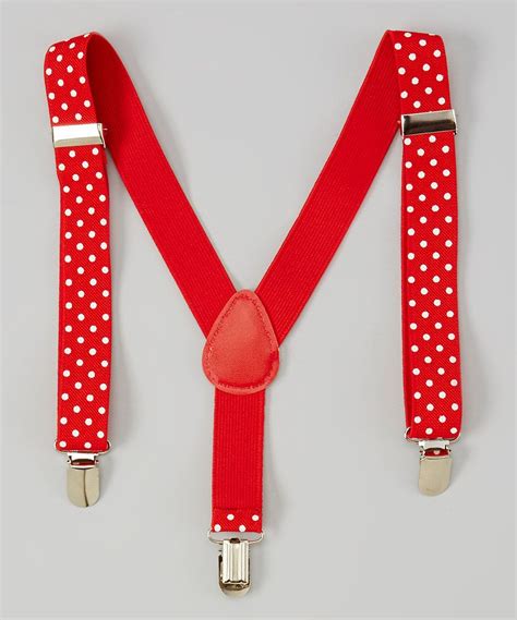 Polka Dotsy Red Polka Dot Suspenders Suspenders Red Polka Dot