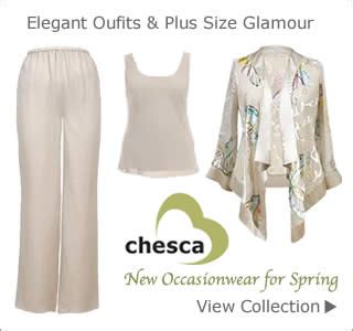 The wedding shop models show off the latest mother of the bride and groom occasion wear collections from veni infantino, john charles, lizabella, condici. Chesca SS11 Plus Size Mother of the Bride Trouser Suits