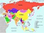 Mapa de Asia Político |🥇| Mapa Continente Asiático【 2022