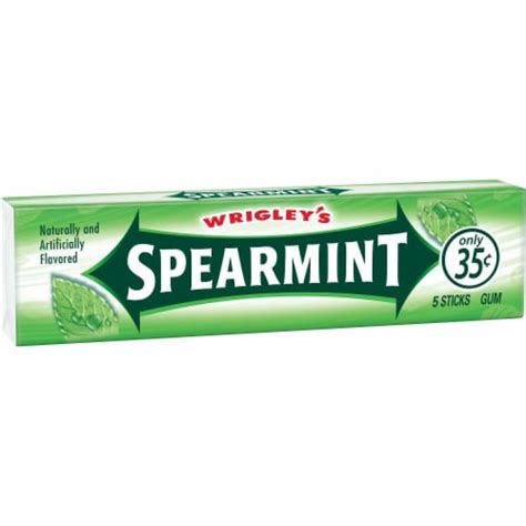 Wrigleys Spearmint Gum 5 Ct Food 4 Less