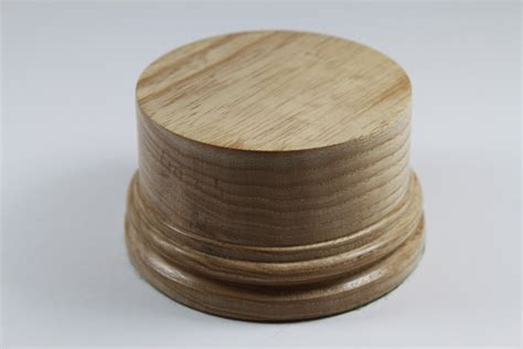 Solid Ash Wood Hand Turned Model Trophy Base 60mm High With A