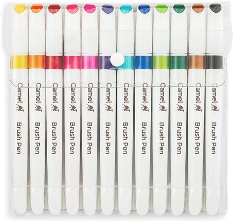 Camlin Kokuyo Brush Pen 12 Shades Multicolor Uk