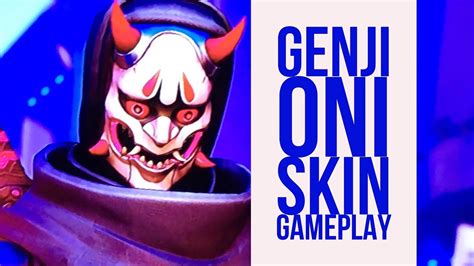 Overwatch 1st Genji Oni Skin Gameplay Youtube
