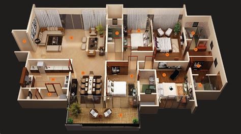 3d 4 Bedroom House Plans One Story 4 Bedroom Apartmenthouse Plans
