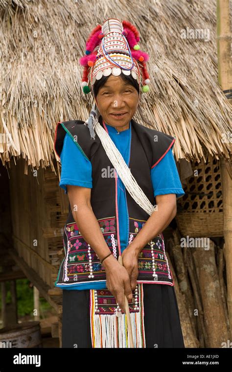 Akha Woman At North Thailand Stock Photo Alamy