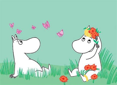 moomintroll and snorkmaiden by tove jansson art print from king and mcgaw moomin moomin