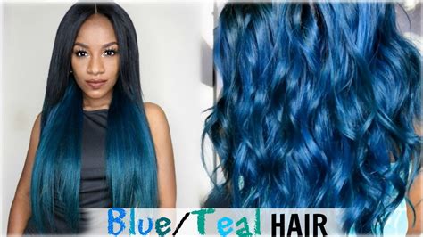 How To Aqua Blueteal Hair Color│cexxy Hair Aliexpress Youtube