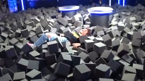 Adriana Chechik Breaks Her Back At Twitchcon Foam Pit Youtube