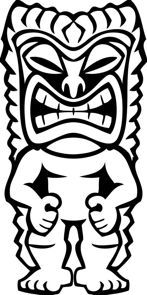 Tiki Mask Coloring Page Coloring Home