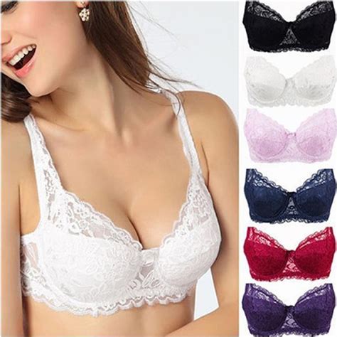 Bras For Women Thin Cotton Lace Bh Deep V Neck Y Line Adjusted Straps