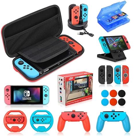 Amazon Com Accessories Kit Bundle For Nintendo Switch 19 In 1
