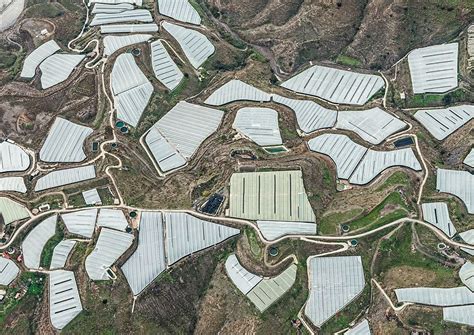 Mar Del Plastico On Behance Aerial Greenhouse Farming Aerial Photo