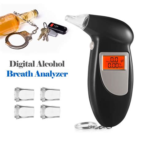 Breathalyzer Portable Keychain Breath Alcohol Tester For Driver
