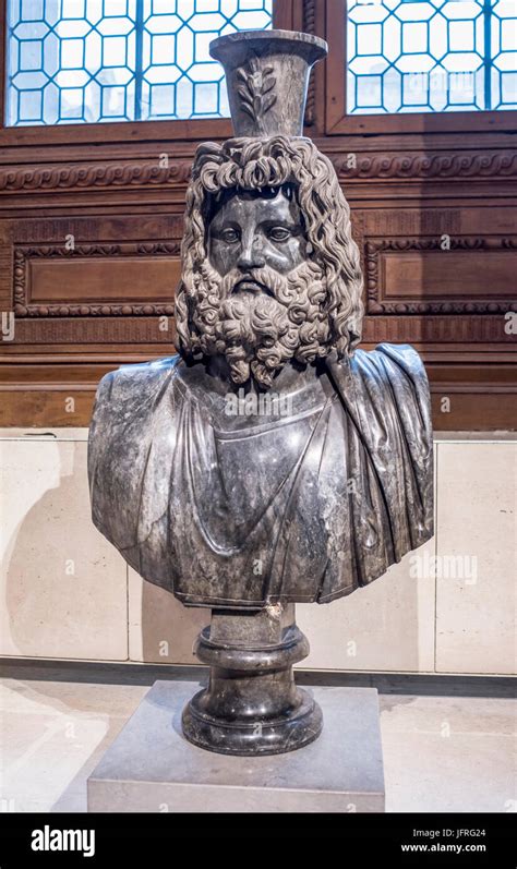 Parisfrance May 032017 Bust Of Serapis Collections Royales