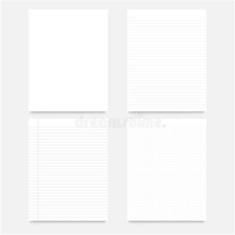 Two Sheets White Blank Template On The Wall Perspective View Vector