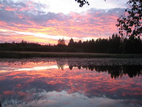 Sunset In Finland
