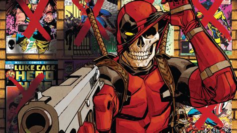 Deadpool Skull Marvel Comics 4k Wallpaper Marvel Comics