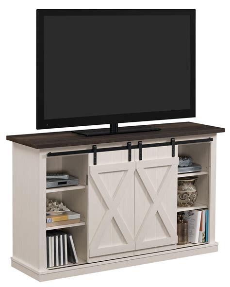 Twin Star Home Terryville Barn Door Tv Stand For Tvs Up To 60″ Old