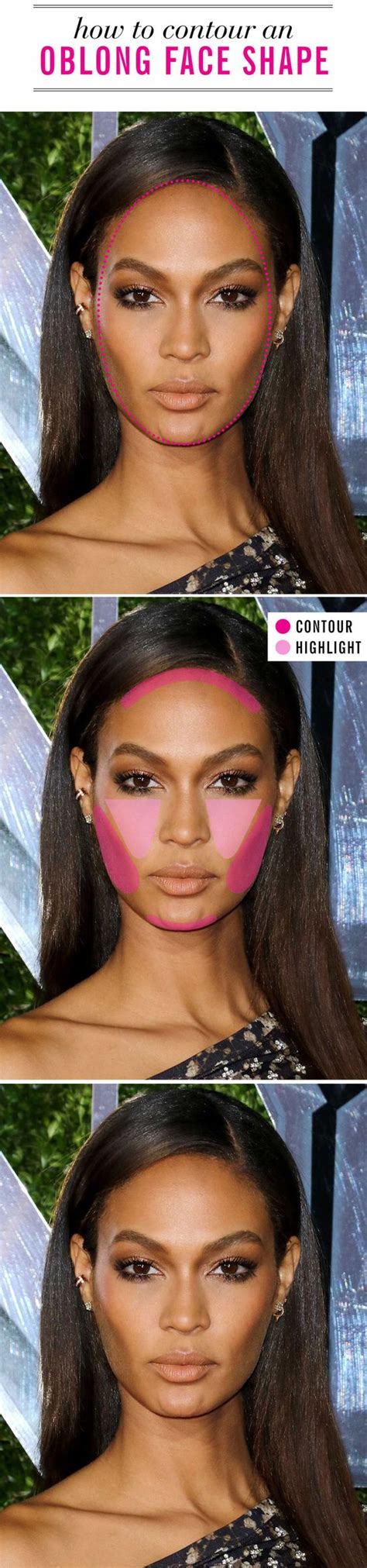An oval/long face is longer than it is wide.getty images. The Right Way to Contour for Your Face Shape | Oblong face shape, Oblong face hairstyles, Face ...
