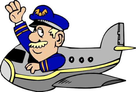 Pilot Flying Airplane Clip Art At Vector Clip Art Online