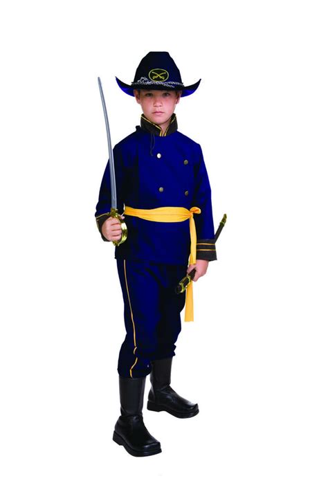 Union Officer Child Costume Civil War Soldier Kids Boy Uniform Blue