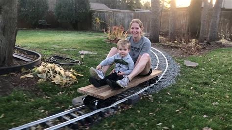 Backyard Railroad A Quick Ride Youtube