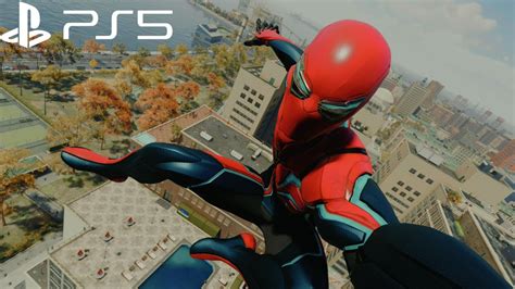 Spider Man Remastered Velocity Suit Free Roam Gameplay Performance
