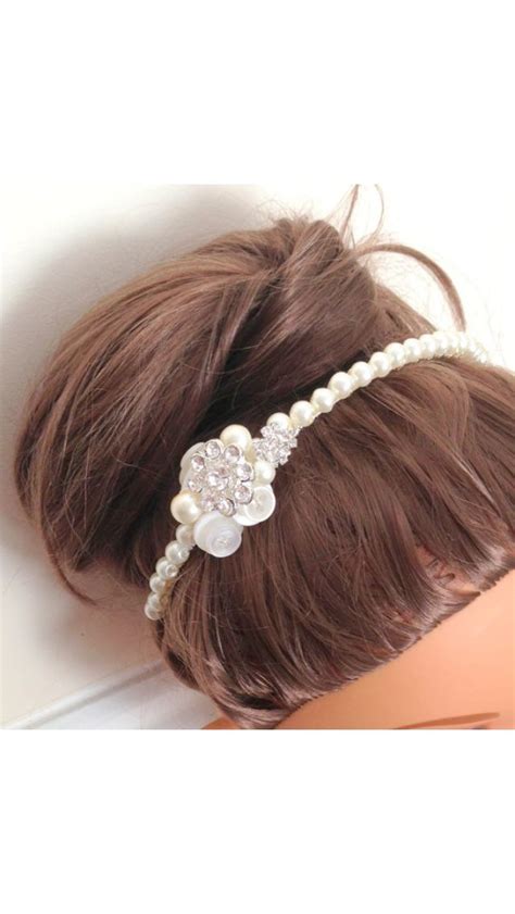 Button Headbandtiara Headband Tiara Plan My Wedding Dream Wedding
