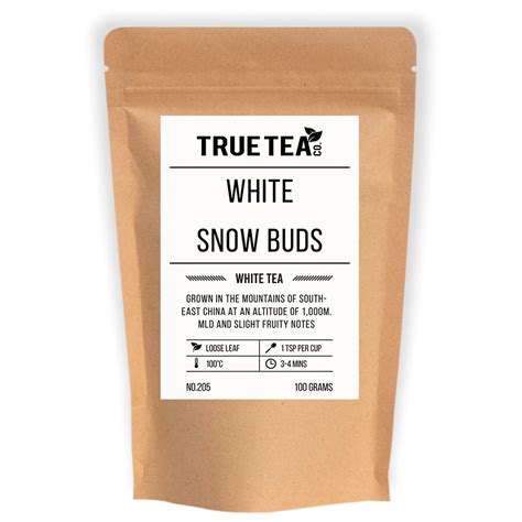 White Snow Buds White Tea Loose Leaf White Tea True Tea Co