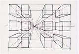 Draw 2 diagonal lines from the opposite sides of the box. Drawing 1: One Point Perspective
