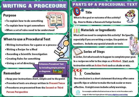 How To Write Excellent Procedural Texts Literacy Ideas 2023