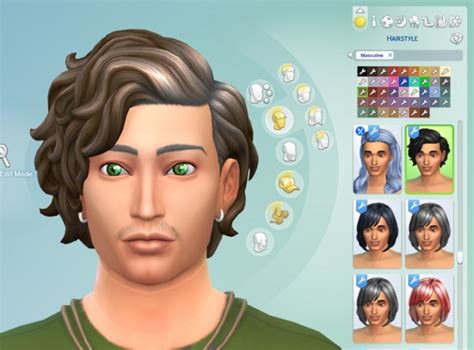 Mod The Sims 42 Recolours Of Short Curly Hair By Simmiller ~ Sims 4 Hairs
