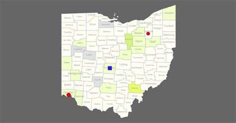 Interactive Map Of Ohio Clickable Counties Cities Maps Of Ohio