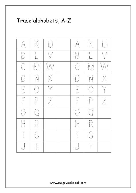 Abc Tracing Printables Free Letter Worksheets