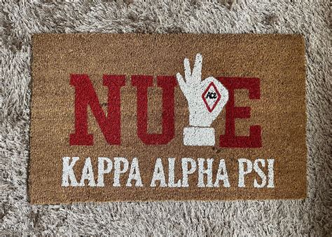 Kappa Alpha Psi Custom Doormat Etsy