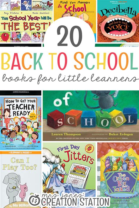 20 Back To School Books For Little Learners Mrs Jones Creation