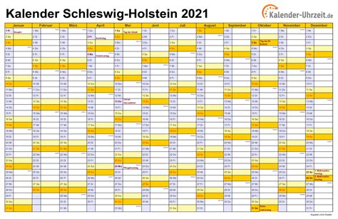 Übrigens findest du die komplette serie hier: Feiertage 2021 Schleswig-Holstein + Kalender